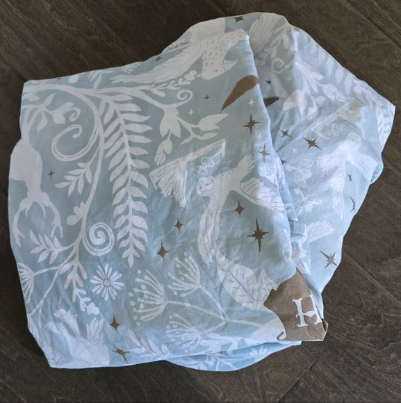 Pottery Barn Teen Harry Potter™ Magical Damask Full Sheet Set Mystic Mint - Picture 2 of 6